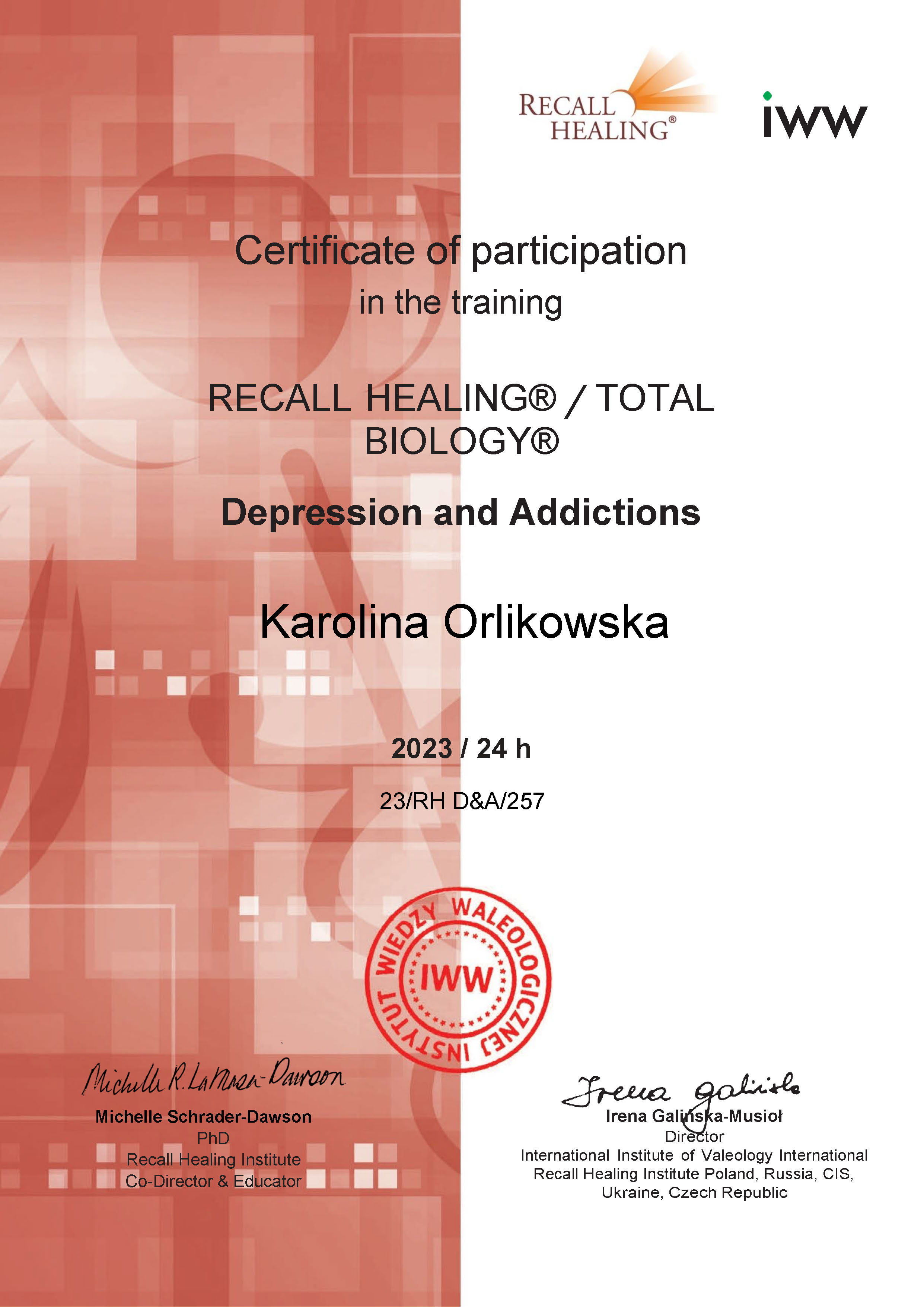 Depression and Addictions